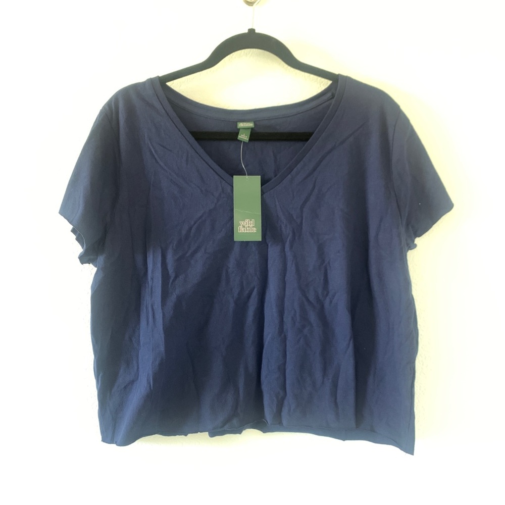 Navy Crop Top L